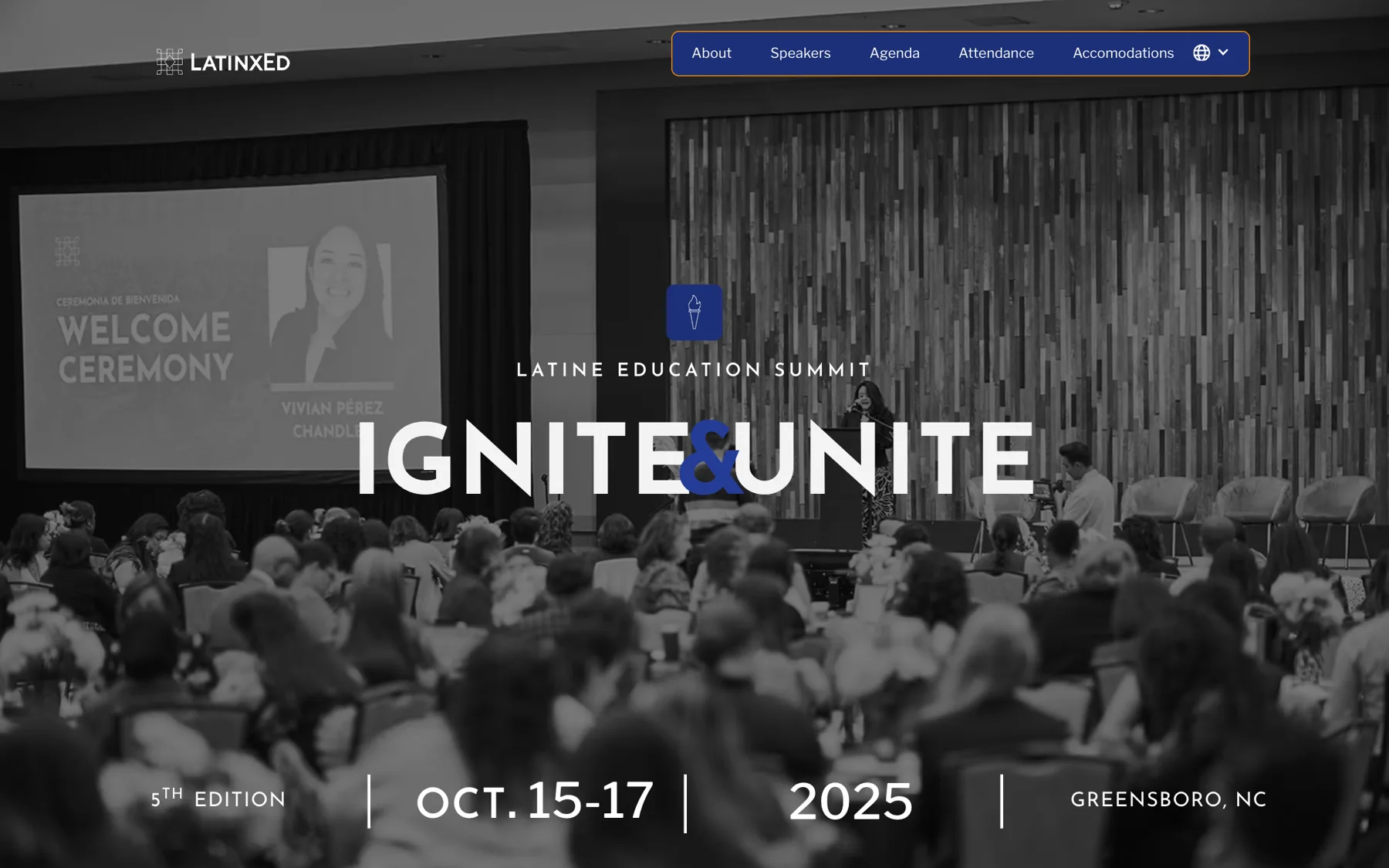 La página de la Latine Education Summit