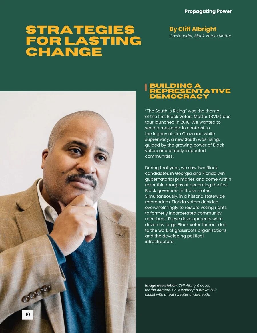 Strategies for Lasting Change, by Cliff Albright