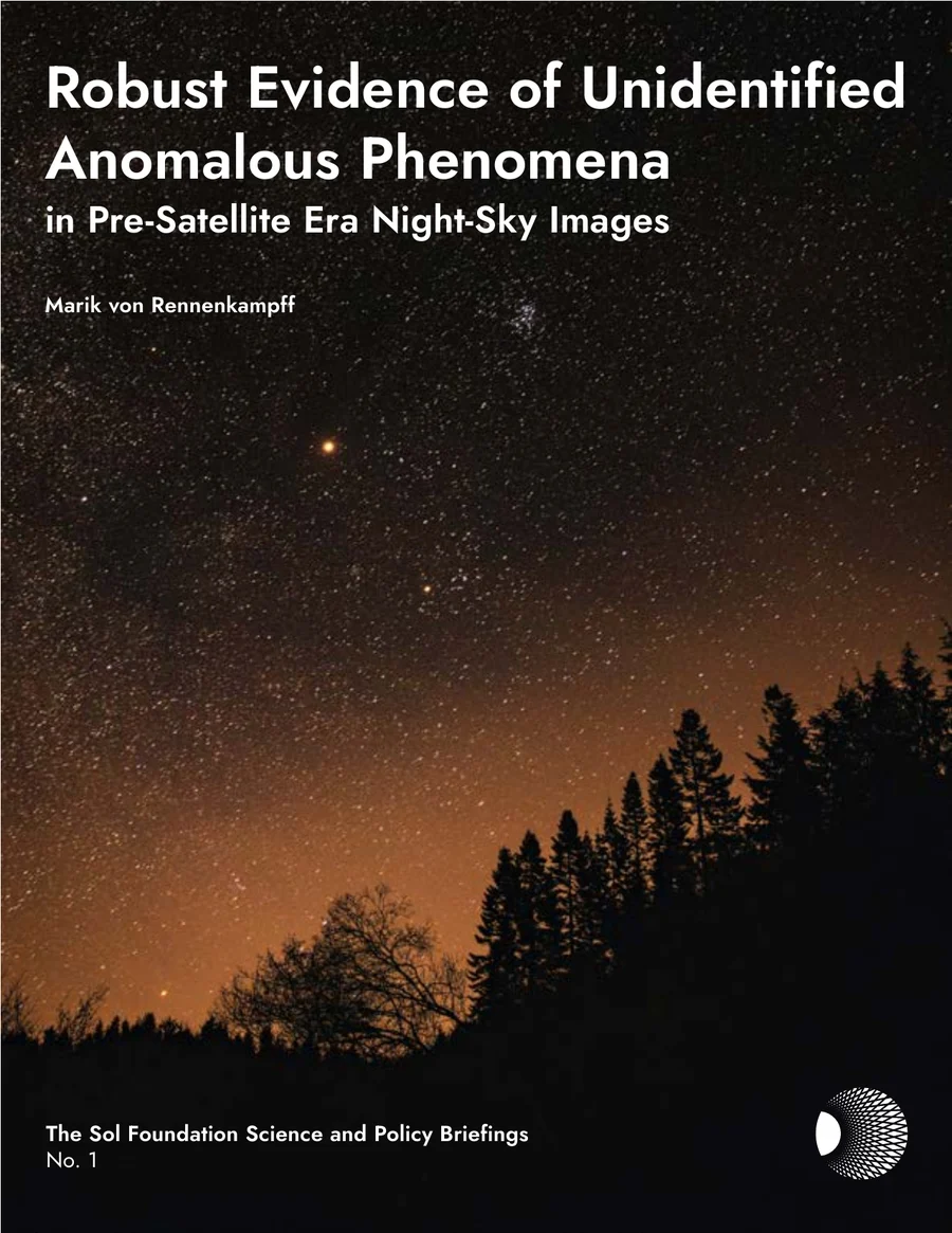 Briefing No. 1: Robust Evidence of Unidentified Anomalous Phenomena in Pre-Satellite Era Night-Sky Images