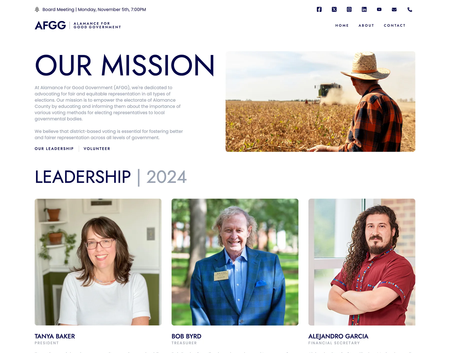 Our Mission and the 2024 leadership
