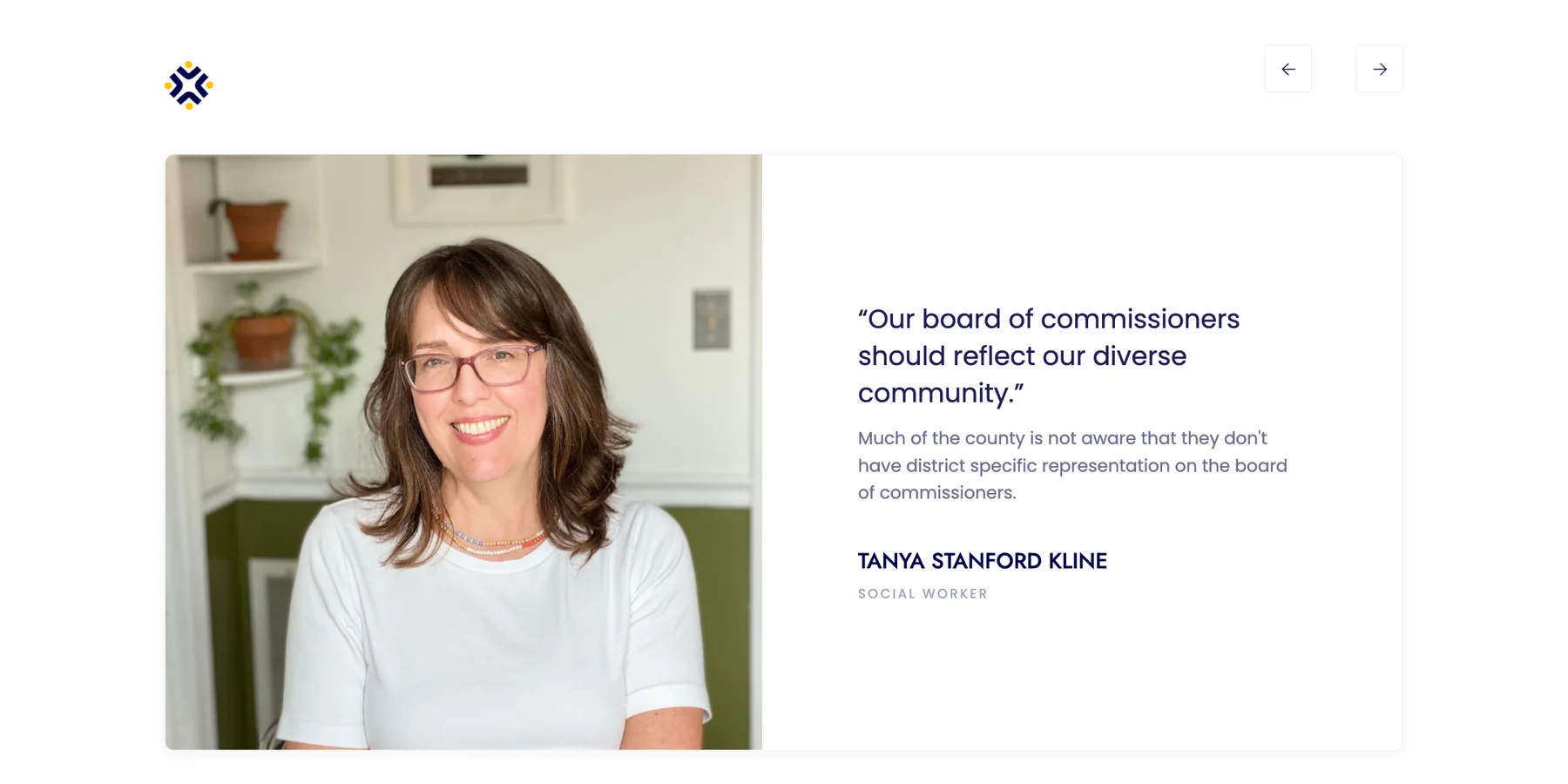 A testimonial from Tanya Stanford Kline