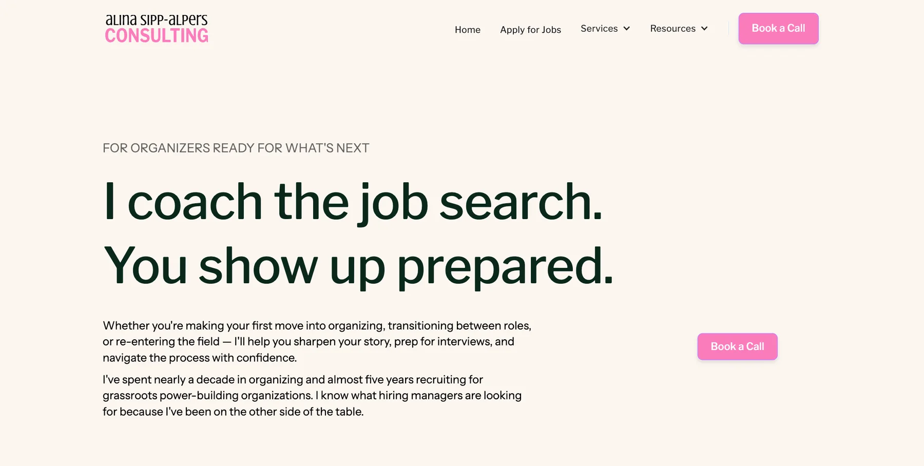 Job search coaching