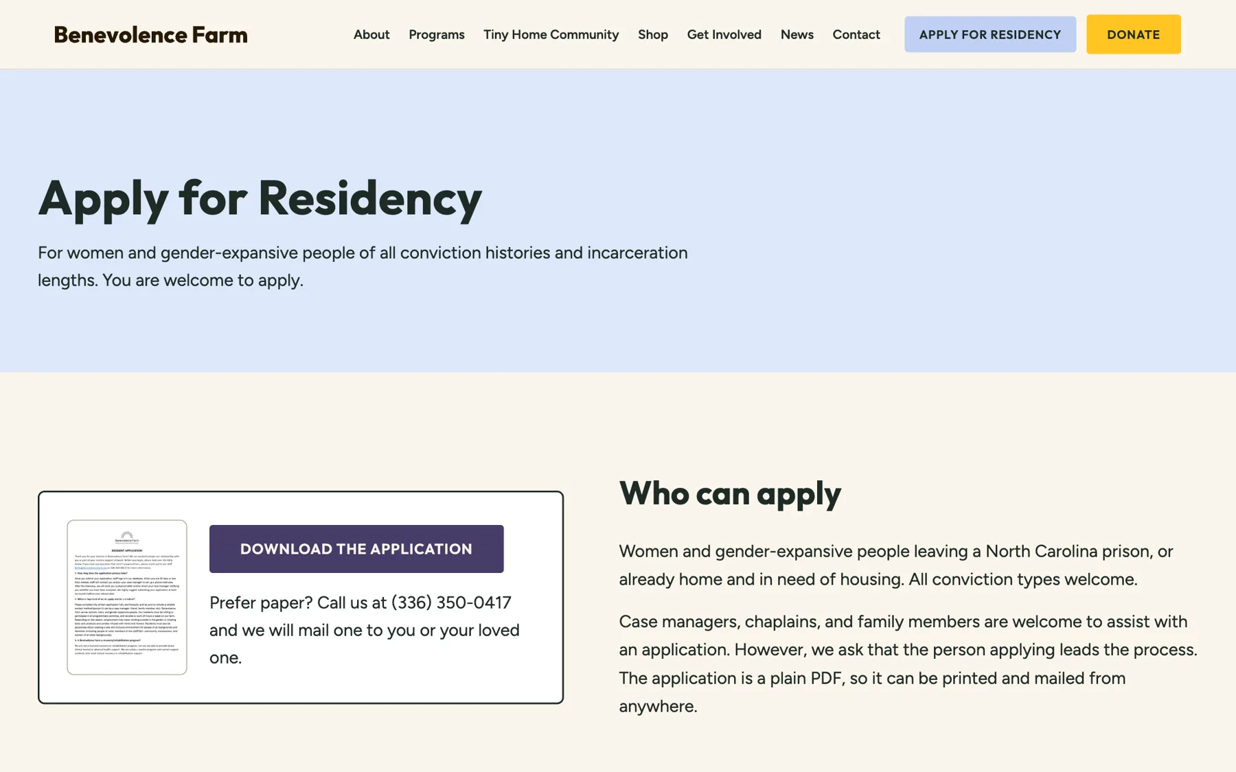 Apply for Residency
