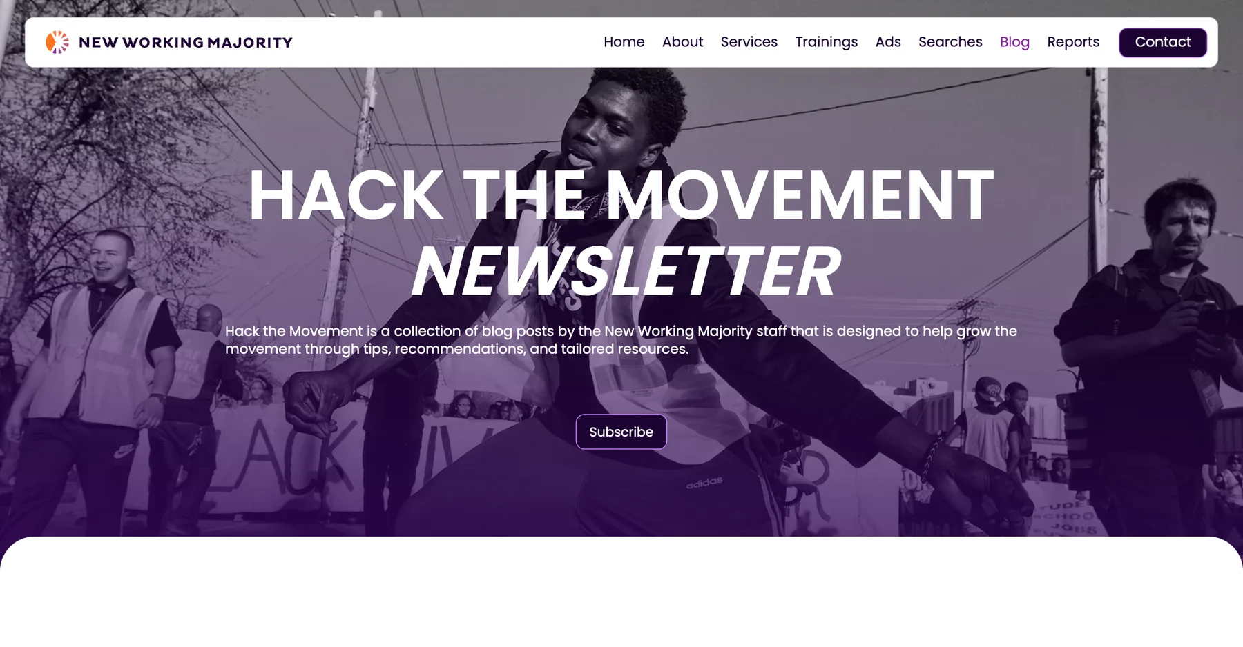 The Hack the Movement newsletter
