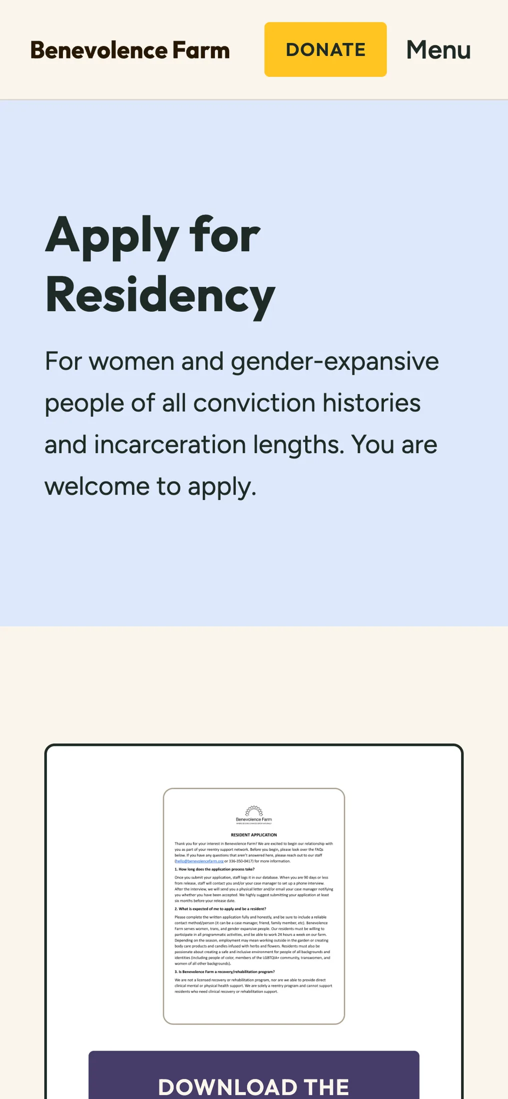 Apply for Residency on a phone