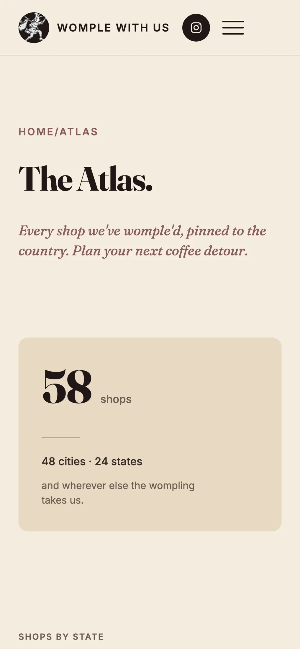 The Atlas on a phone