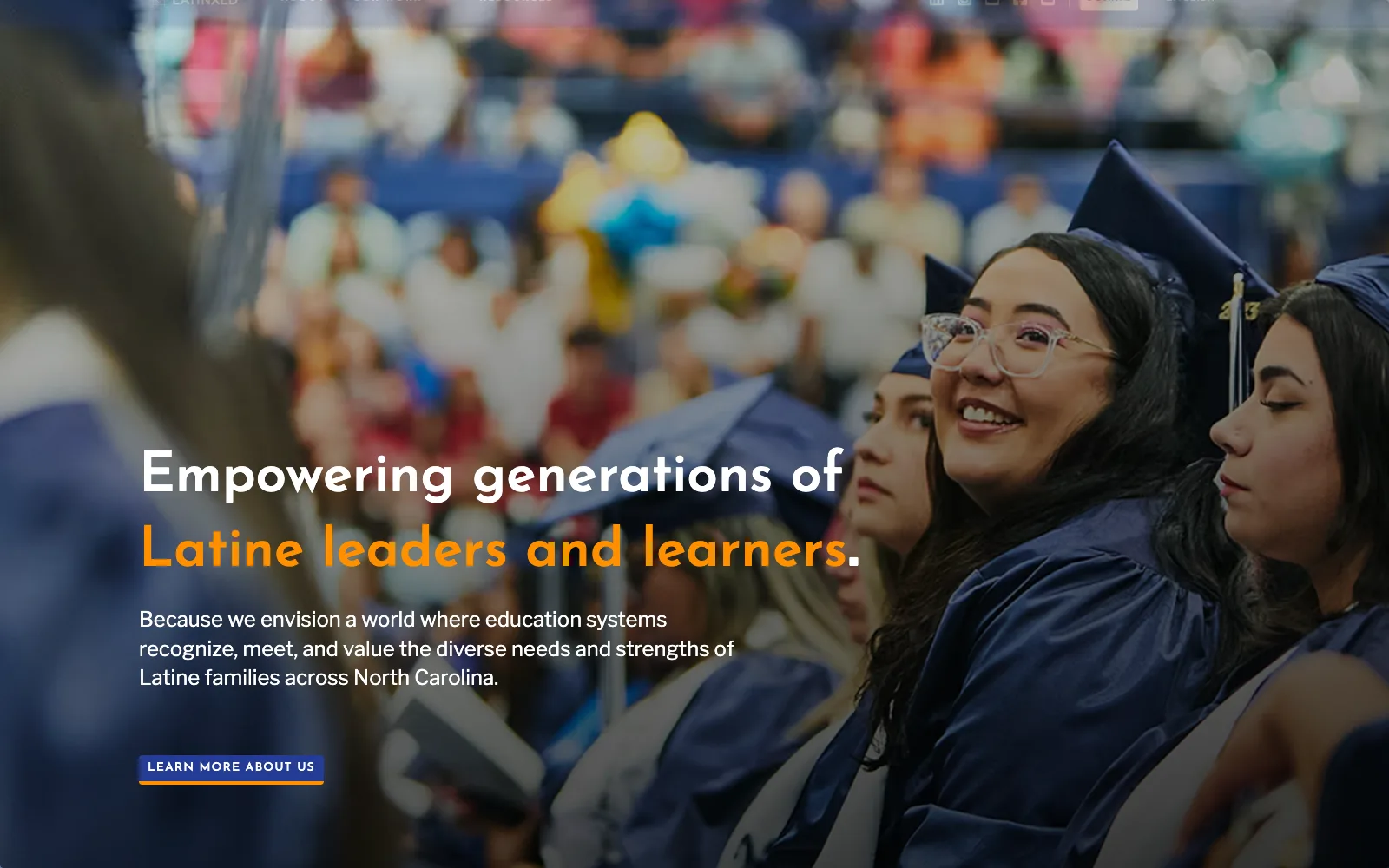 The latinxed.org homepage
